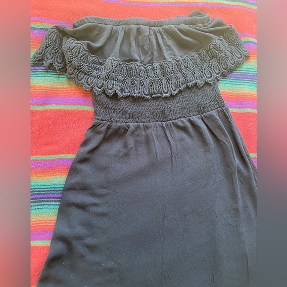 American Rag Black Sleeveless tube Maxi Lace Dress. Small. 100% Rayon. Like New. - Picture 7 of 14